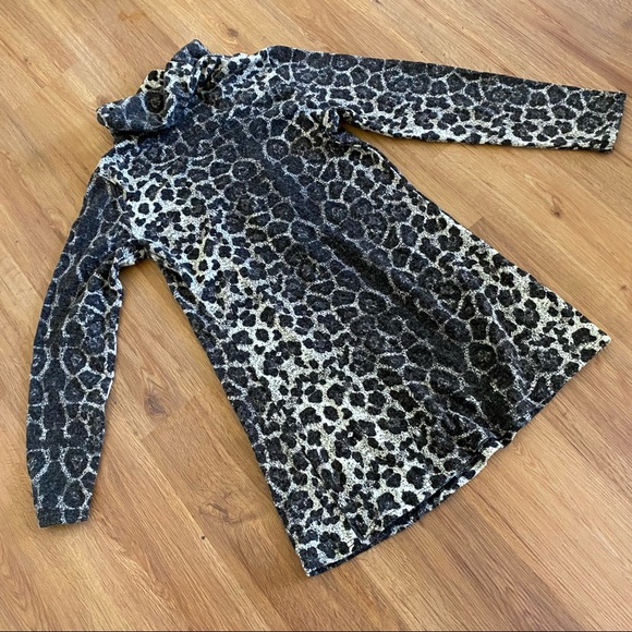 Mob Wife OG Punk Animal Print Cowl Neck Tunic Sweater Size Small - Picture 9 of 12